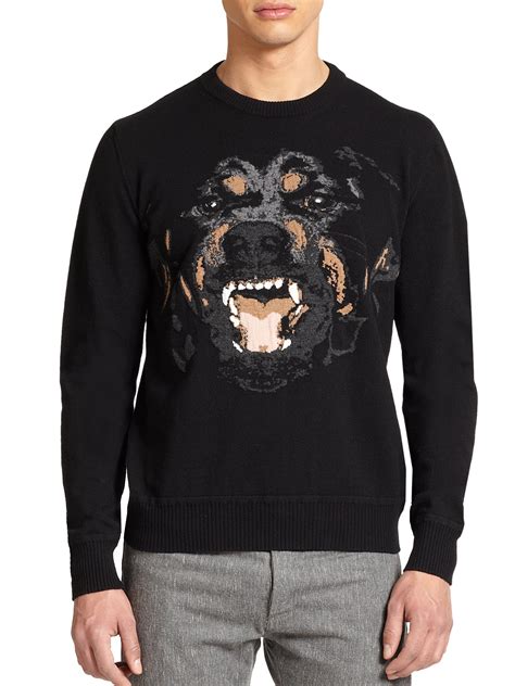 givenchy black rottweiler|Givenchy sweater clearance men.